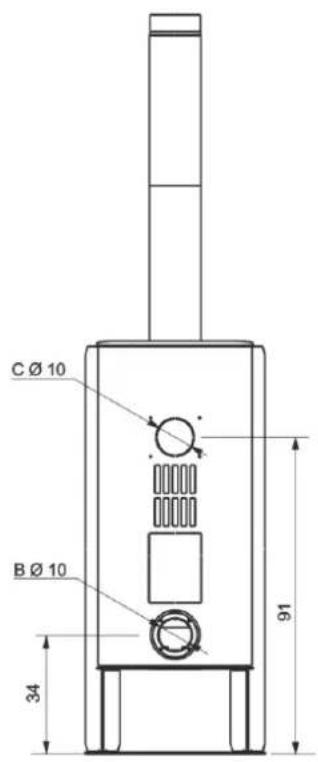 C Ø 10 B Ø 10 34 91