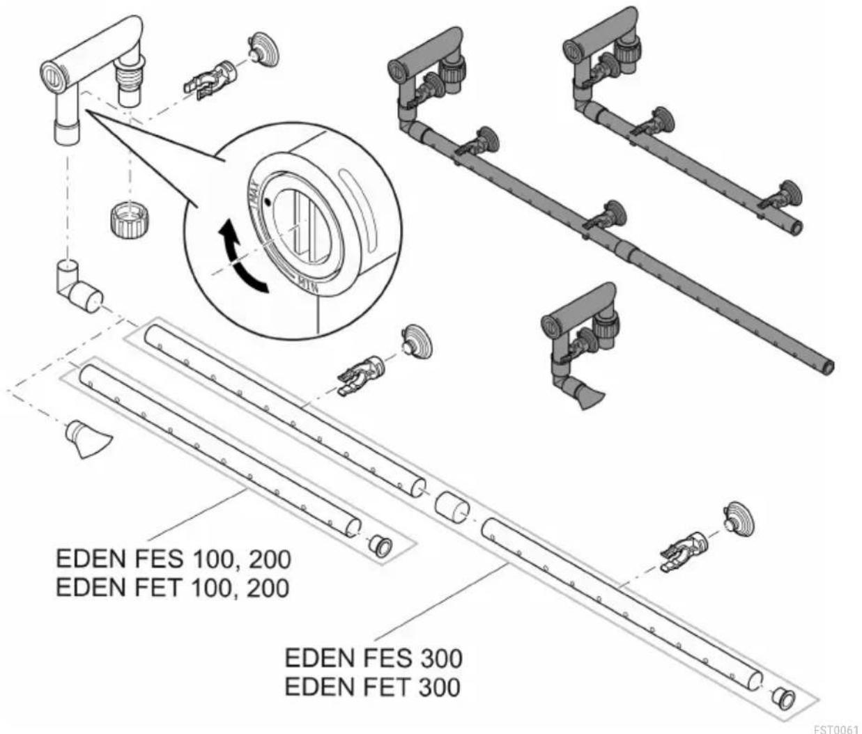 EDEN FES 300 - Sestava sesalne enote - 2