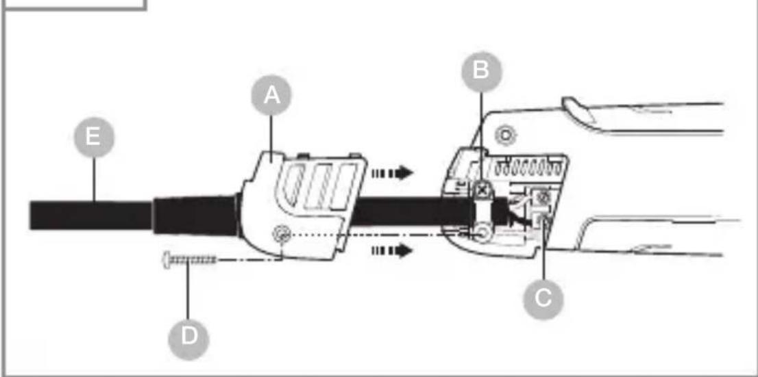STEINEL HM 2620 E KF SET - Sostituzione del cavo - 1
