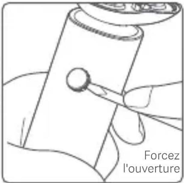 Forcez l'ouverture
