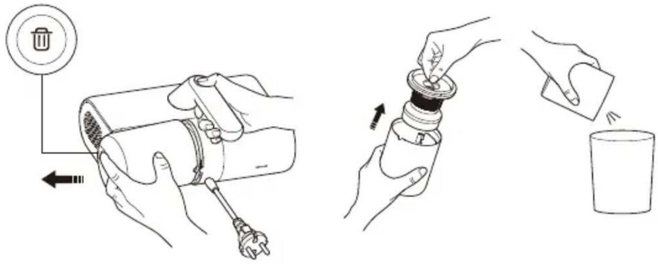 Xiaomi Dust Mite - Daily cleaning of the dust compartment assembly - 1