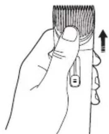 Xiaomi Hair Clipper - Verwendung des Ausdünnungskamms - 2