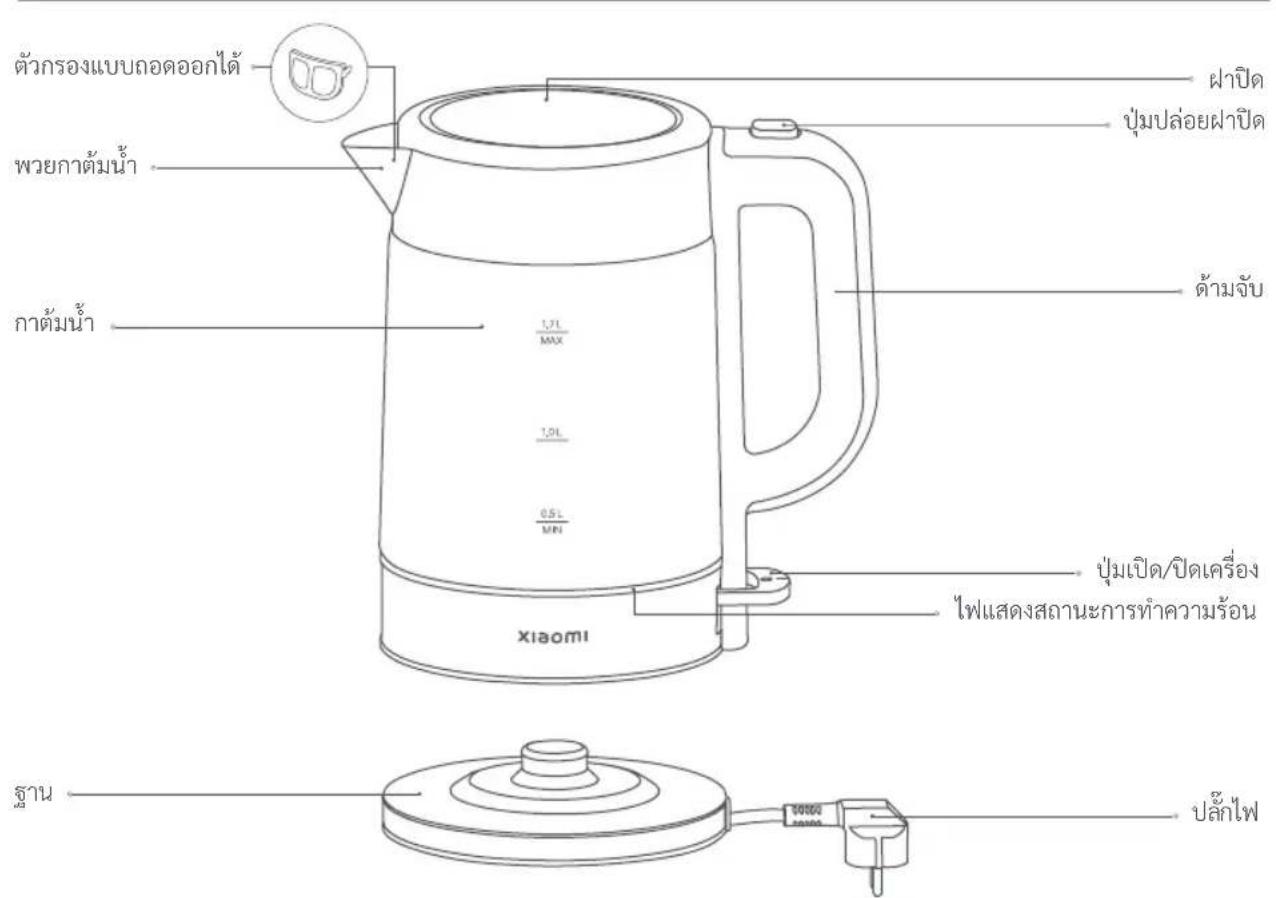 Xiaomi Electric Glass Kettle - W - 1