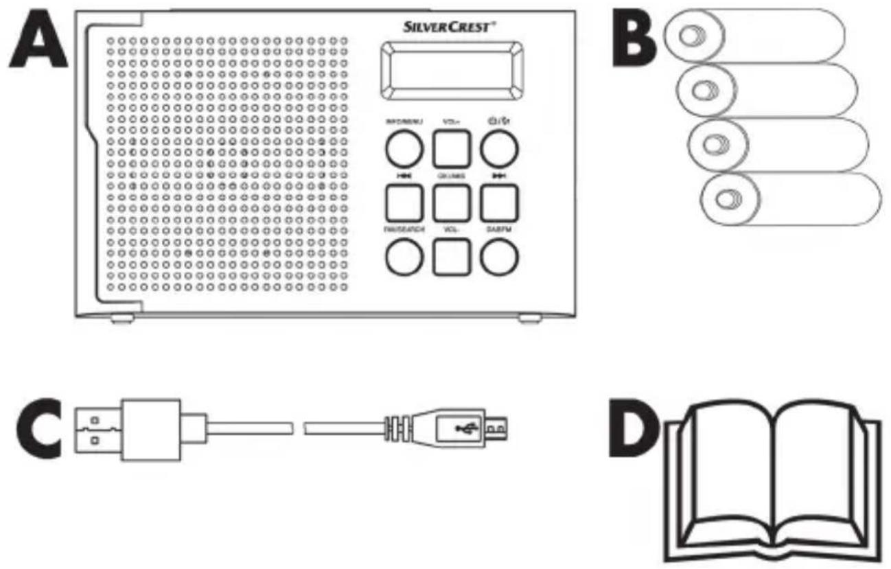 SILVERCREST SDR 1.5 B1 - Contenido del embalaje - 1