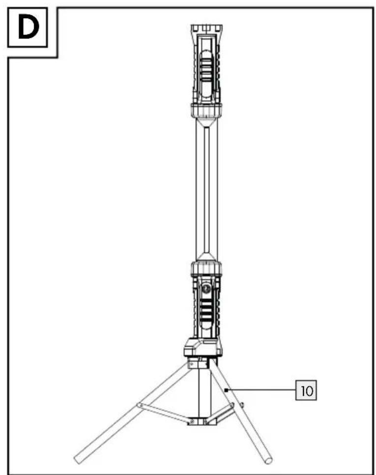 PARKSIDE PAL 5.200 A1 - AKKU-ARBEITSLEUCHTE MIT STATIV - 4
