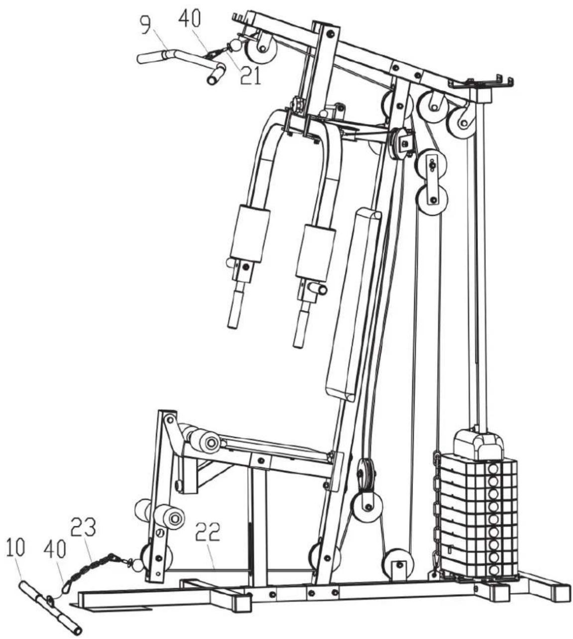 Darwin HG30 - Étape 8 : Montage de la barre de traction latissimus et de la poignée de rameur - 1