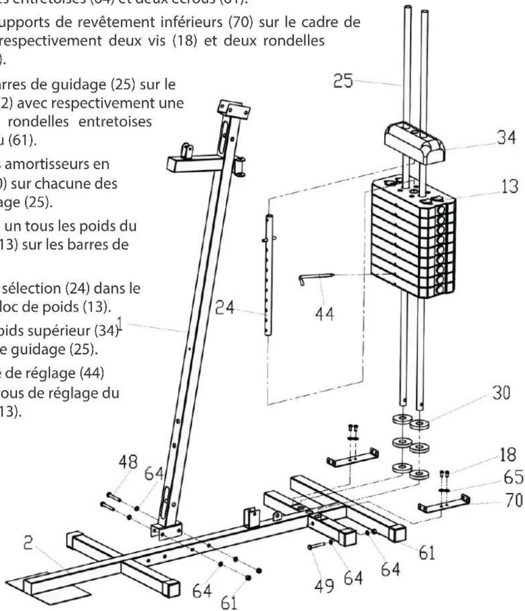 Darwin HG30 - Étape 1 : Montage du cadre principal et du bloc de poids - 1