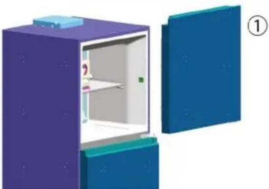 HOOVER HODQ4T718EW - REVERSIBILIDADE DA PORTA - 5