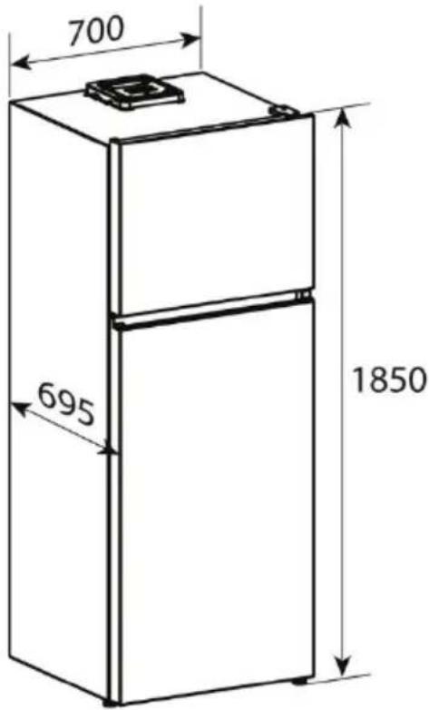 HOOVER HODQ4T718EW - Dimensioni alla produzione - 1