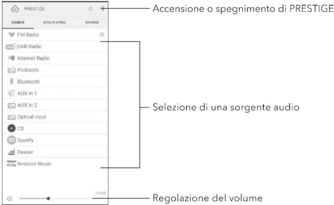 SONORO Prestige SO-3310 - Utilizzo dell'app UNDOK™ per la gestione di PRESTIGE - 3