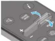 SAMSUNG HW-Q850D - Inserting Batteries before using the Remote Control (AAA batteries X 2) - 15