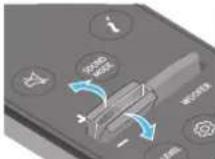 SAMSUNG HW-Q850D - Inserting Batteries before using the Remote Control (AAA batteries X 2) - 18