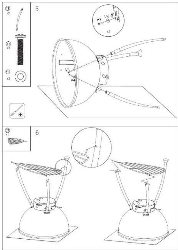 Essentiel B EBCK1 - assemblage du barbecue - 3