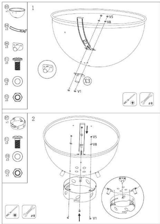 Essentiel B EBCK1 - assemblage du barbecue - 1