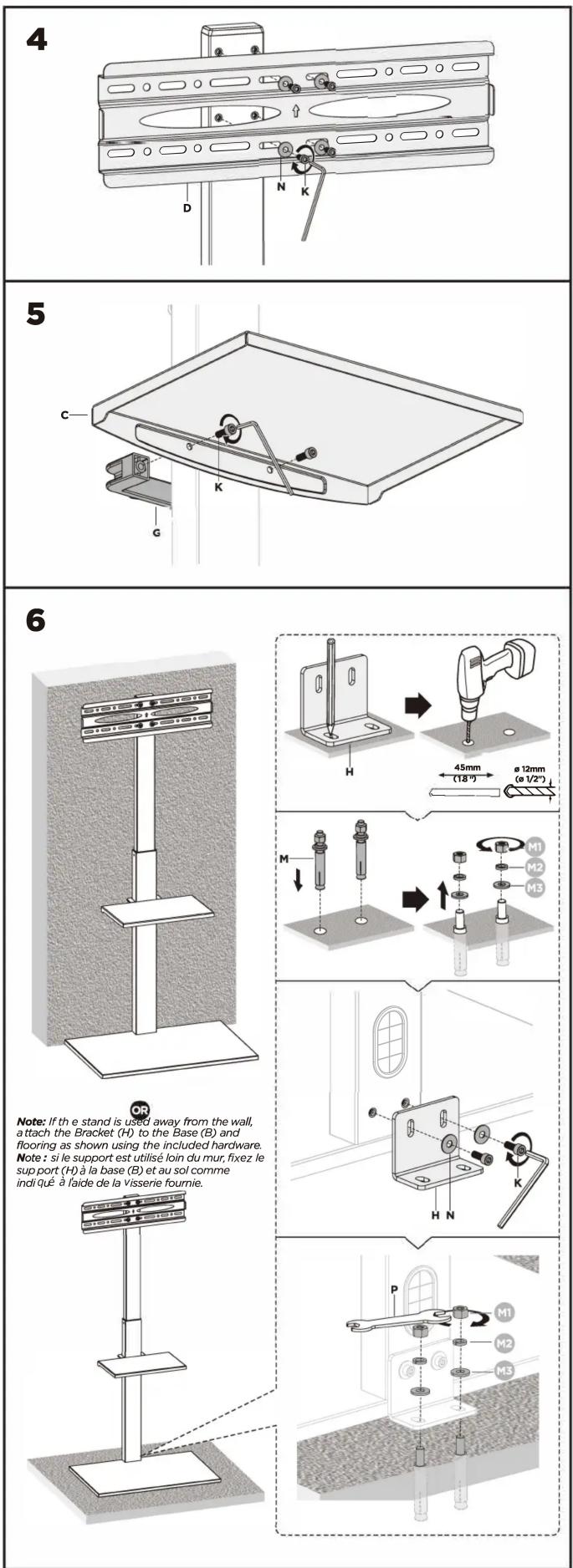 KIMEX 030-1744 - TV floor stand - 3