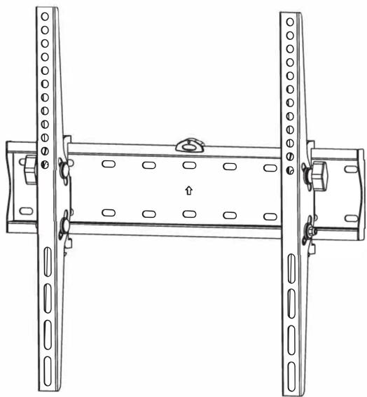 KIMEX 012-1246 - Support mural inclinable pour écran TV 32"-55" Tilting wall mount for 32"-55" TV screens - 1