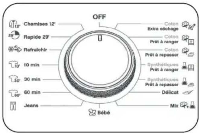 Essentiel B ESLC 8-6b - Bouton de sélection des programmes - 1