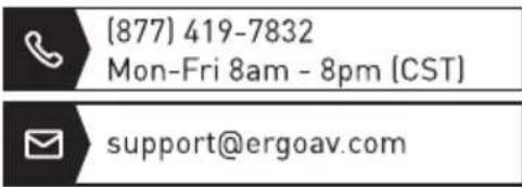 ErgoAV ERMTL3 - Remarque : - 2