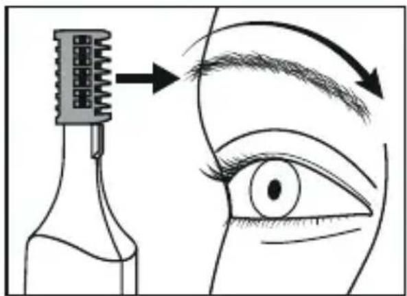 SILVERCREST SPS 1.5 A1 - Utiliser la tondeuse pour sourcils - 2
