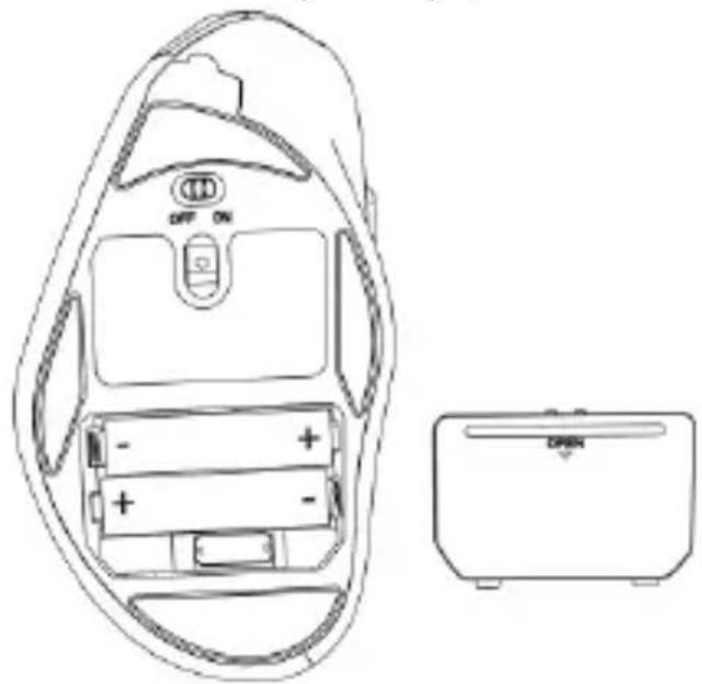 SILVERCREST SFMT 2.4 A1 - Inserting the batteries - 1