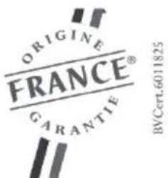 ORIGINE FRANCE® CARANTIE BVCert.6011825