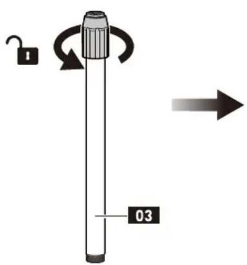 PERLESMITH PSSS1 - 2-1 Adjust the Upper Pole - Ajustez le Poteau Supérieur - 1