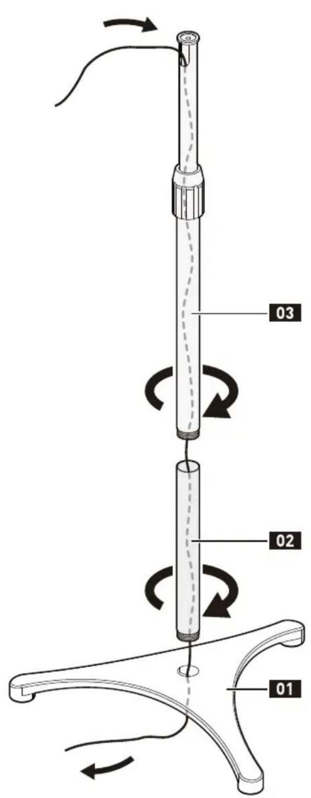 PERLESMITH PSSS1 - 2-2 Choose the Pole Height · Choisissez la hauteur du poteau - 1