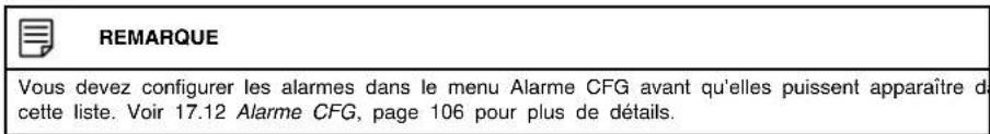 Lorex DV7082 - Alarmes - 1