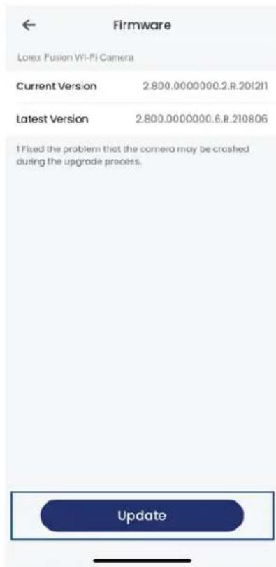 Lorex D881A81B - Appuyez sur Firmware. - 2