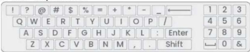 Lorex D881A81B - Pour utiliser le clavier complet : - 1