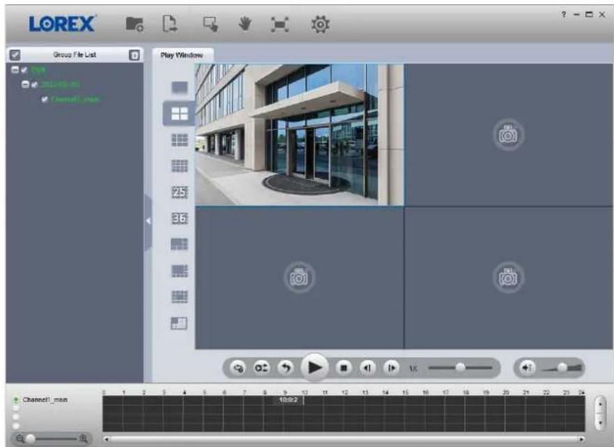 Lorex D881A81B - Visionnement de vidéos sauvegardées sur PC - 1