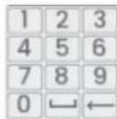 Lorex D881A81B - Pour utiliser le clavier complet : - 1