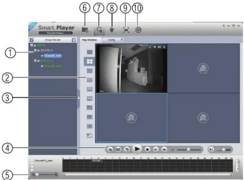 Lorex DV7163 - Commandes du lecteur vidéo - 1