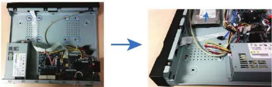 Lorex DV7163 - Pour installer le disque dur : - 3