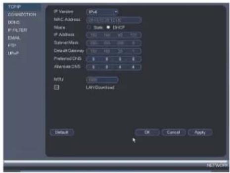 Lorex DV7163 - Pour configurer les paramètres de l'adresse IP : - 1
