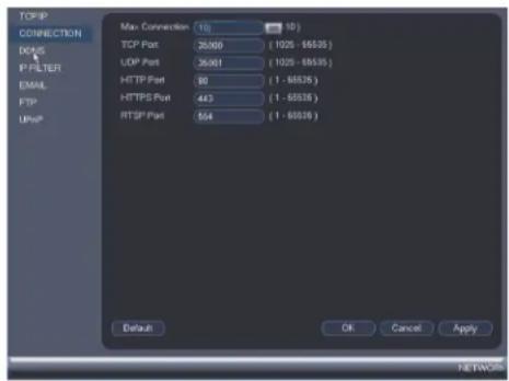 Lorex DV7163 - Pour configurer les ports du système : - 1