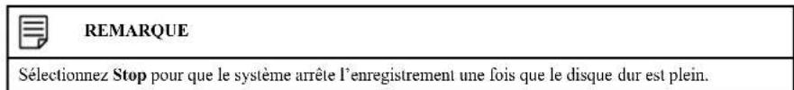 Lorex D862A82B - Pour configurer la durée de l'enregistrement : - 2