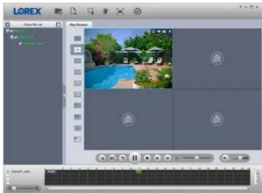 Lorex N861A61B - Visionnement de vidéos sauvegardées sur PC - 2