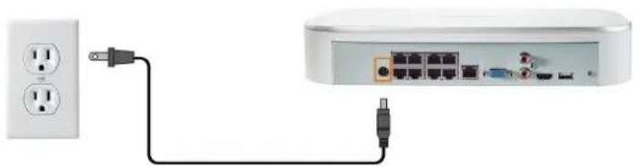 Lorex N841A81 - ÉTAPE 5 : Connexion de l'adaptateur d'alimentation - 1