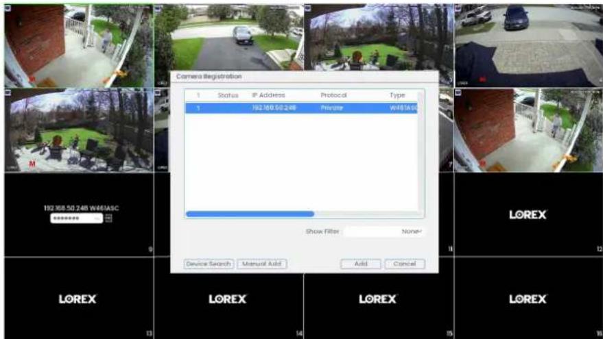 Lorex N910A61 - Depuis l'affichage en direct, cliquez sur l'icône de jumelage - 3