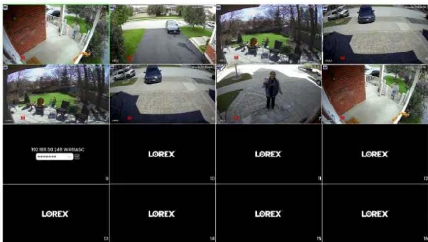 Lorex N910A61 - Depuis l'affichage en direct, cliquez sur l'icône de jumelage - 4