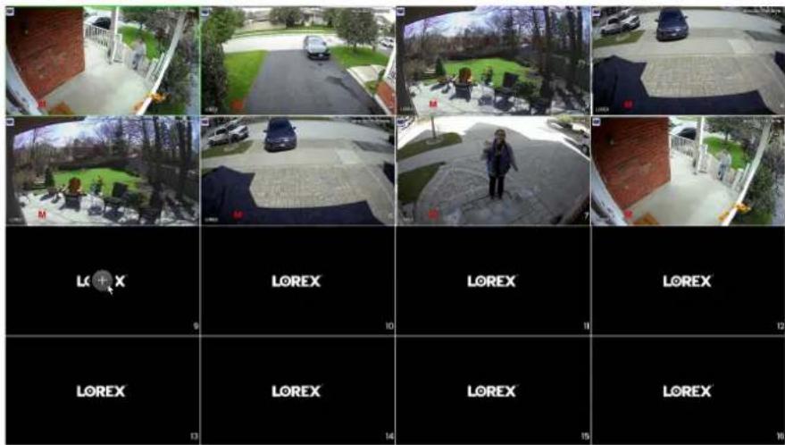 Lorex N910A61 - Depuis l'affichage en direct, cliquez sur l'icône de jumelage - 1
