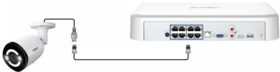 Lorex N910A61 - Option 1 : Connexion directe au NVR - 1