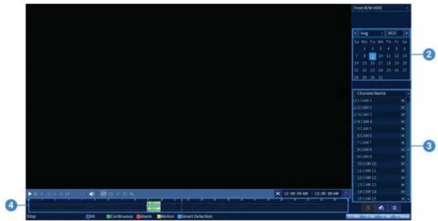 Lorex N883A63B - Pour effetuer une recherche dans une zone précise : - 1
