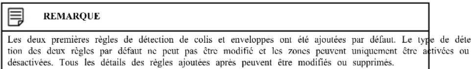 Lorex N883A63B - Pour configurer la détction de colis et envelopples : - 2