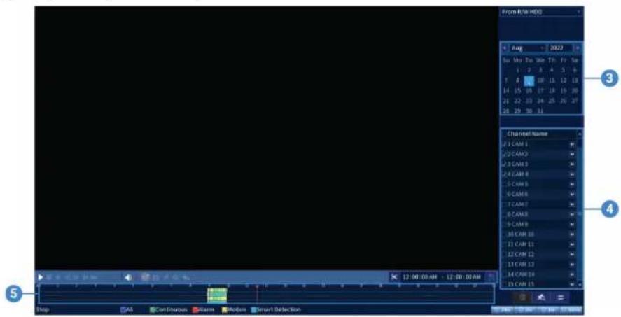Lorex N883A63B - Pour utiliser une sauvegarde de clip video : - 1