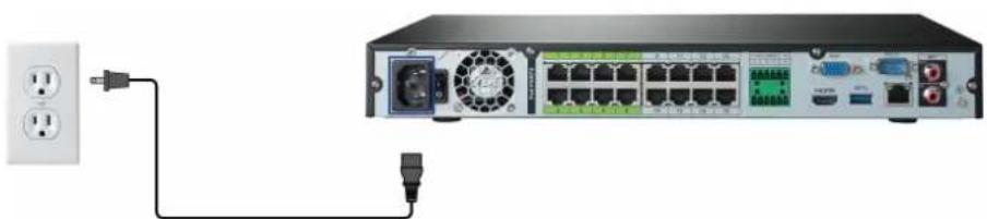 Lorex N883A63B - ÉTAPE 5 : Connexion de l'adaptateur d'alimentation - 1