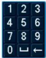 Lorex N844A81 - Pour utiliser le clavier numérique : - 1