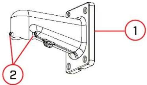 Lorex LNZ45P25 - Pour installer laamera au mur : - 1