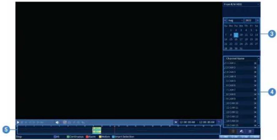 Lorex N884A63B - Pour utiliser une sauvegarde de clip vidéo : - 1